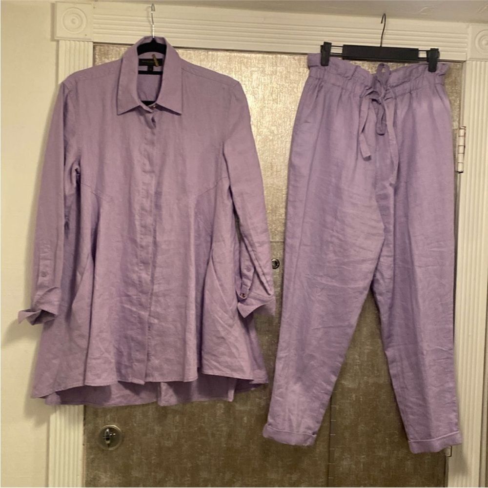 Donna Karan Light Purple pants set, S